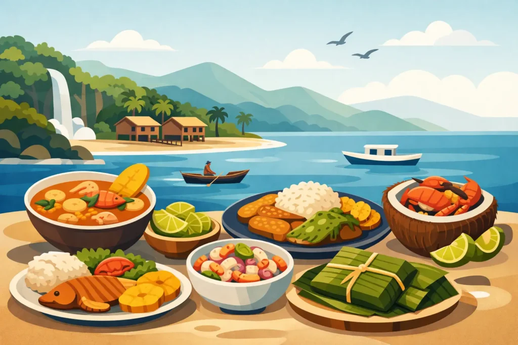 10 platos de comida típica del Pacífico colombiano