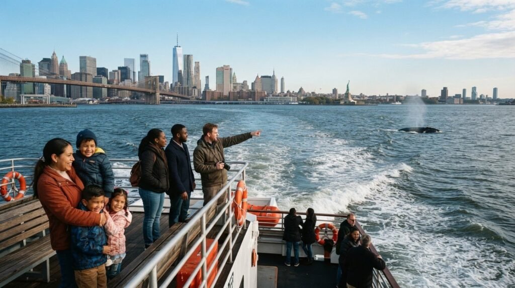 Agencia de viajes para avistamiento de ballenas en New York